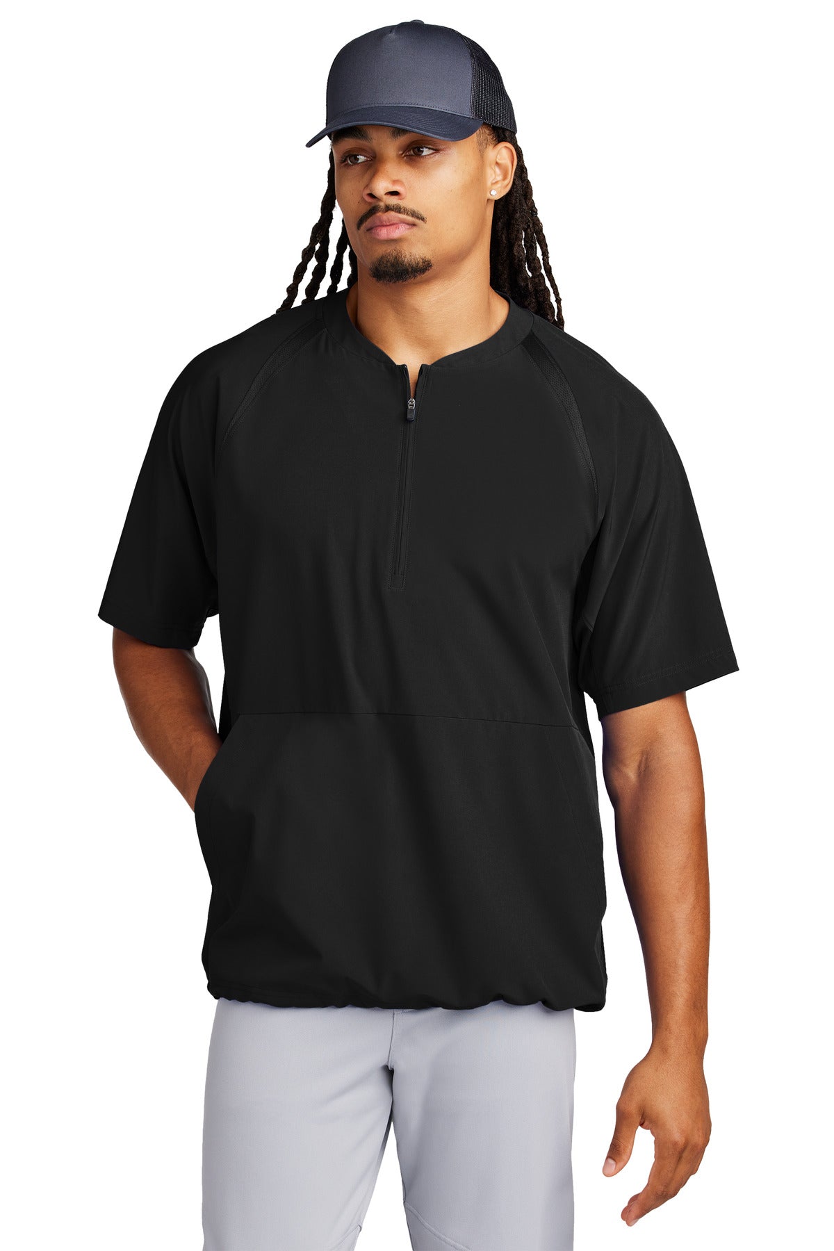 Sport-Tek® Repeat 1/2-Zip Short Sleeve Jacket JST489 – SanMar Sports