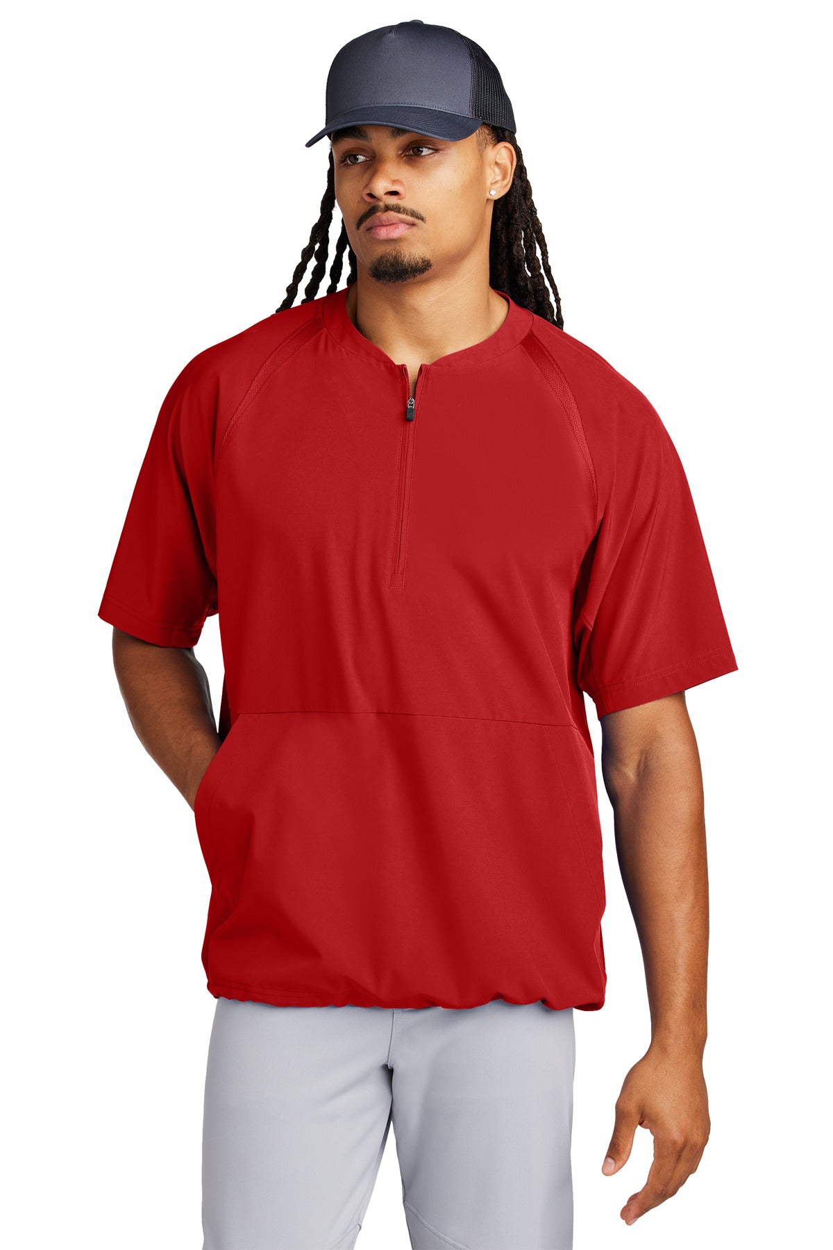 Sport-Tek® Repeat 1/2-Zip Short Sleeve Jacket JST489 – SanMar Sports