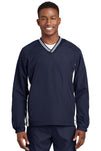 Sport-Tek® Tipped V-Neck Raglan Wind Shirt. JST62