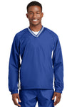 Sport-Tek® Tipped V-Neck Raglan Wind Shirt. JST62