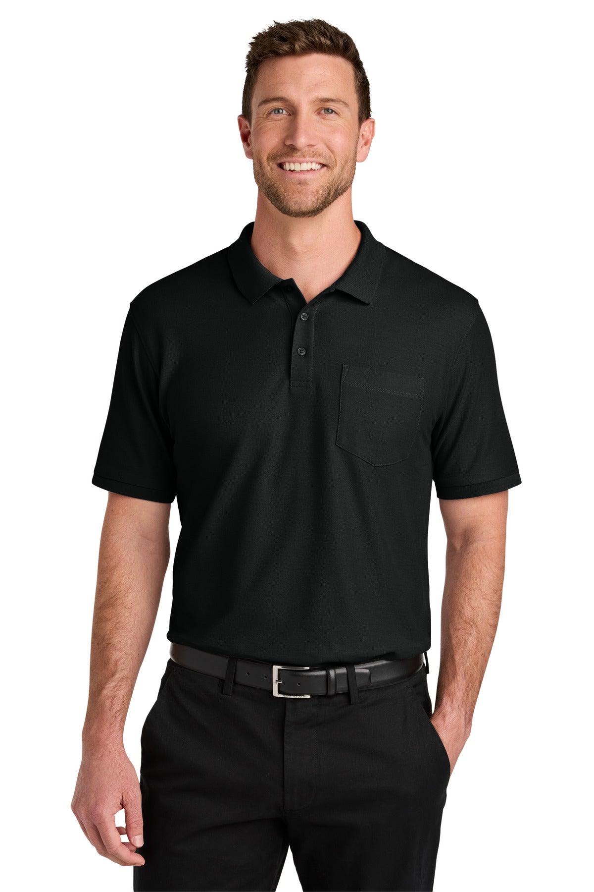 Port Authority® Wearever Signature Pique Pocket Polo K200P
