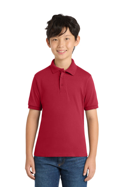 Port & Co® Youth Core Blend Jersey Knit Polo. KP55Y