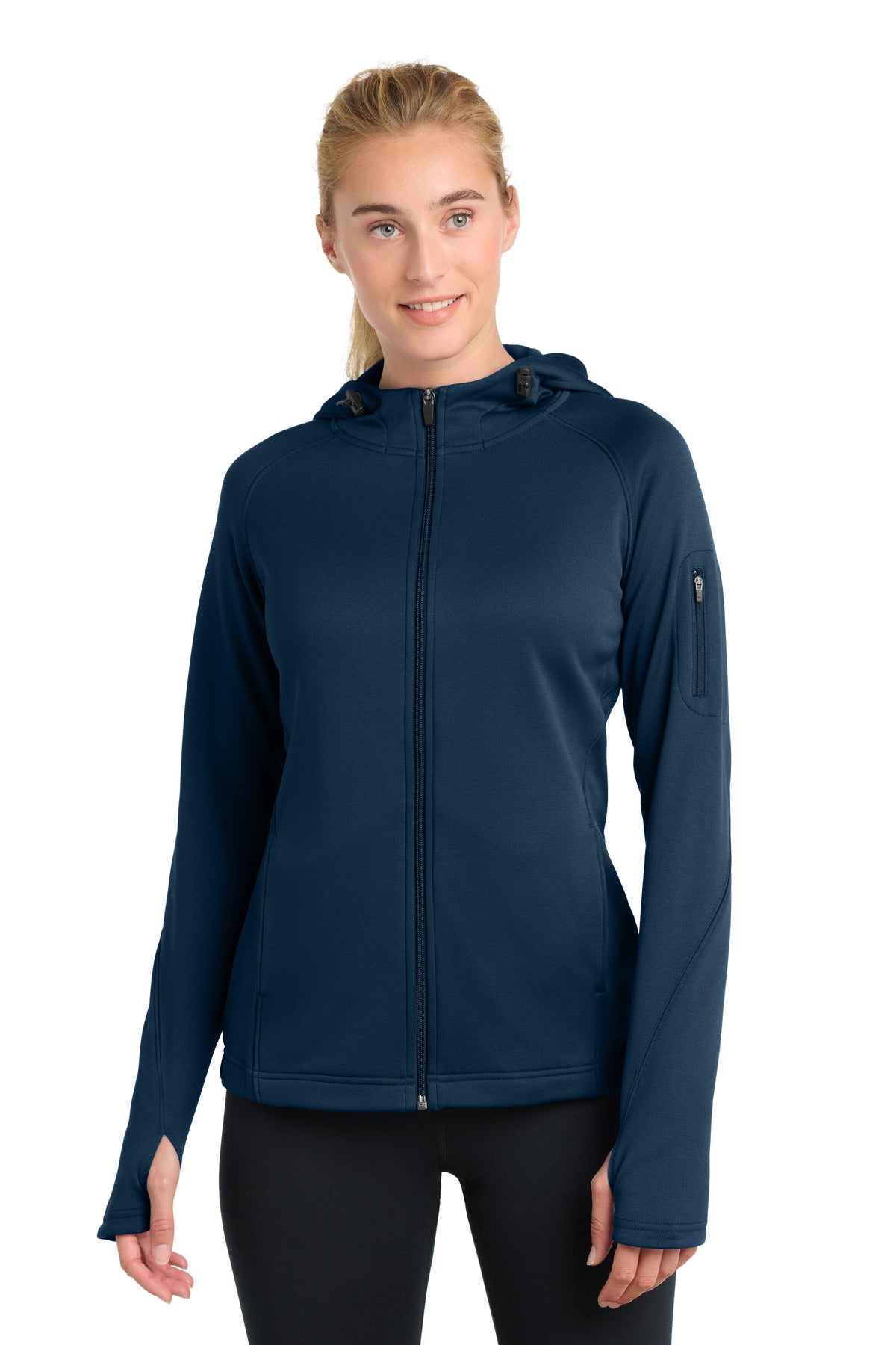 Sport-Tek® Women's Tech Fleece Full-Zip Hooded Jacket. L248