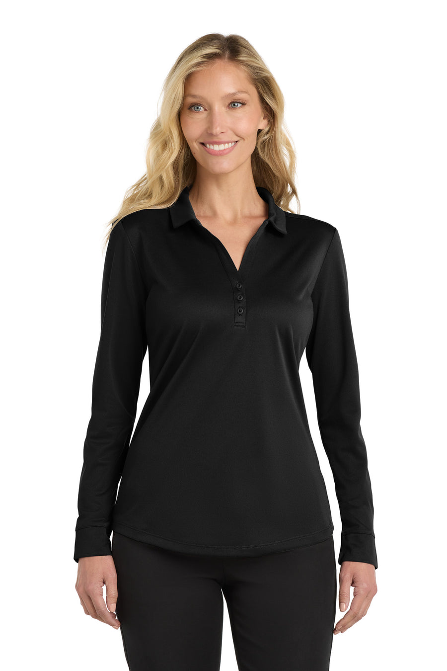 Port Authority ® Women's Silk Touch ®  Performance Long Sleeve Polo. L540LS