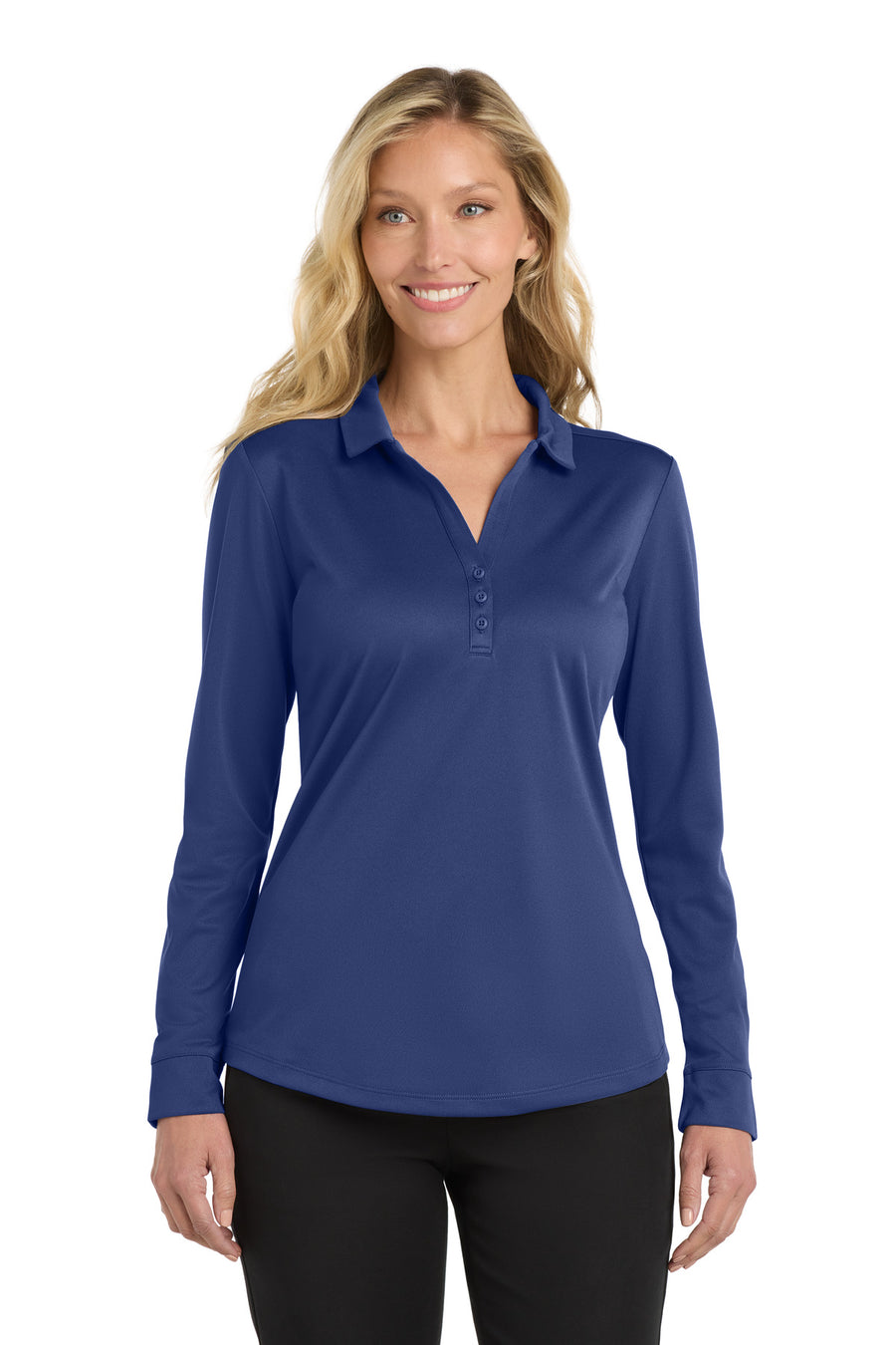 Port Authority ® Women's Silk Touch ®  Performance Long Sleeve Polo. L540LS