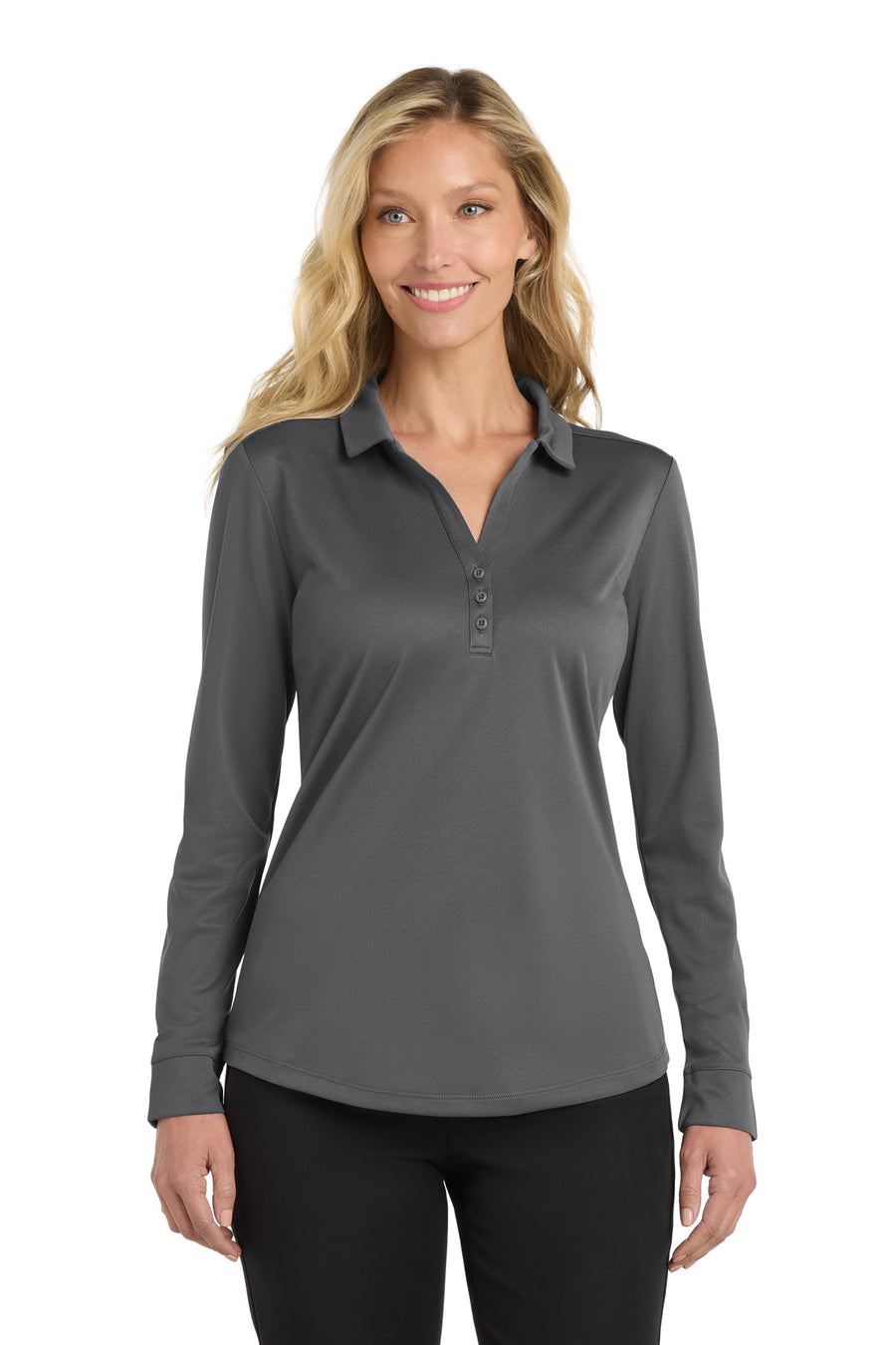 Port Authority ® Women's Silk Touch ®  Performance Long Sleeve Polo. L540LS