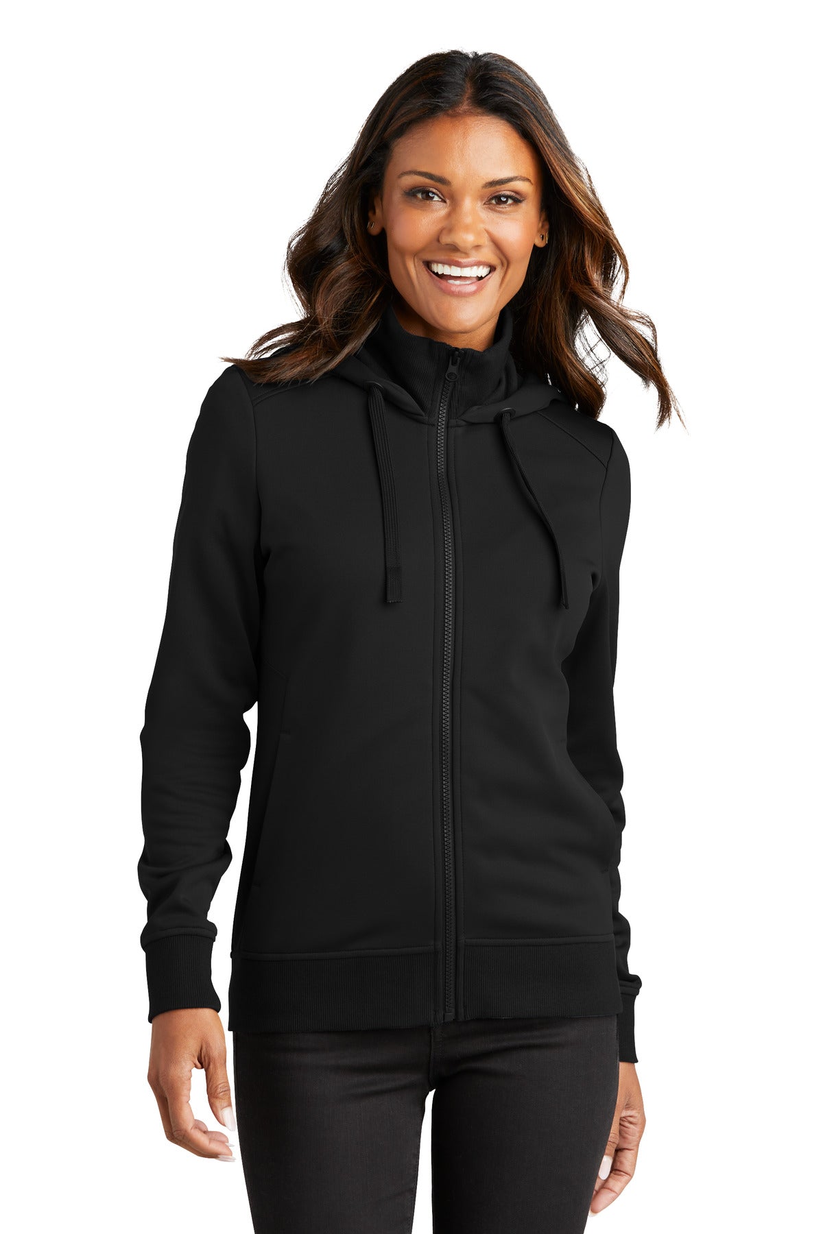 Port Authority® Women's Smooth Fleece Hooded Jacket L814