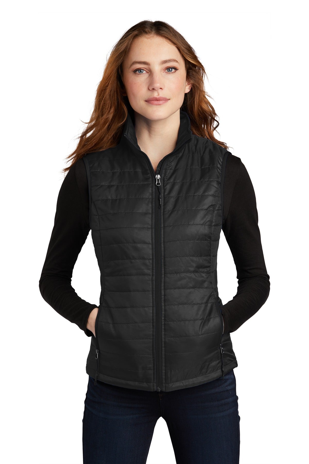Port Authority ® Women's Packable Puffy Vest L851 – SanMar Sports