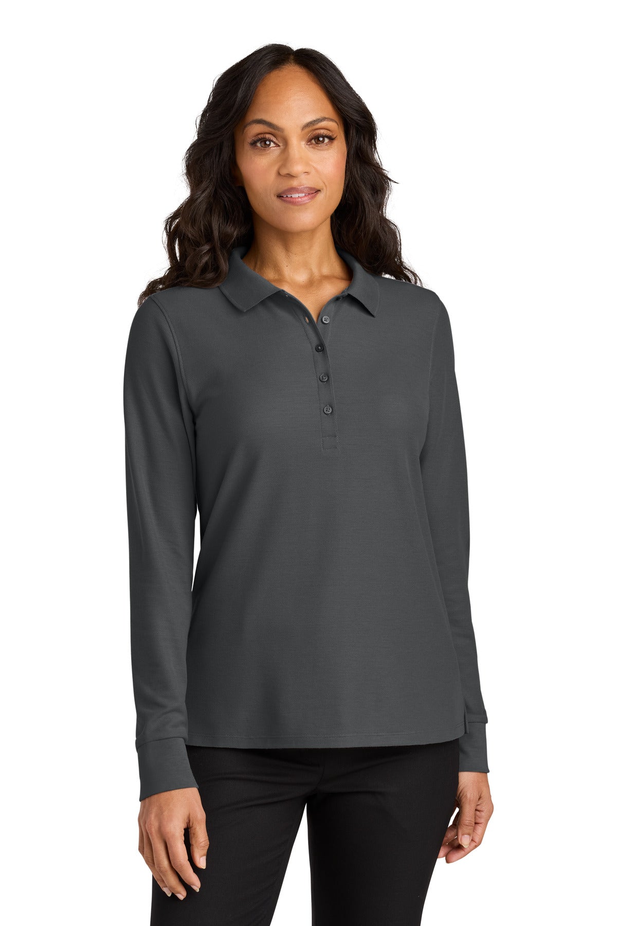 Port Authority® Women's Wearever Signature Pique Long Sleeve Polo