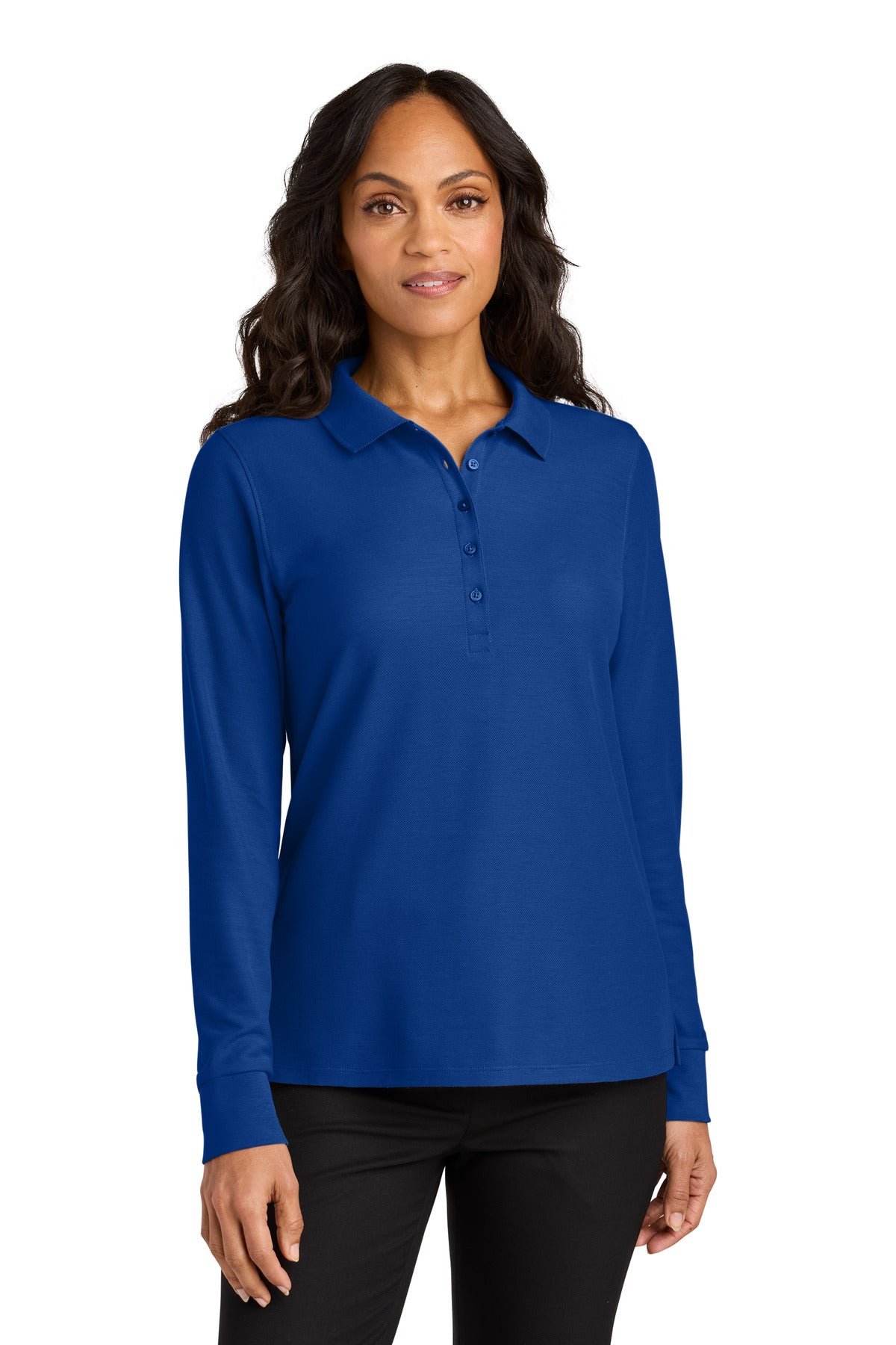 Port Authority® Women's Wearever Signature Pique Long Sleeve Polo
