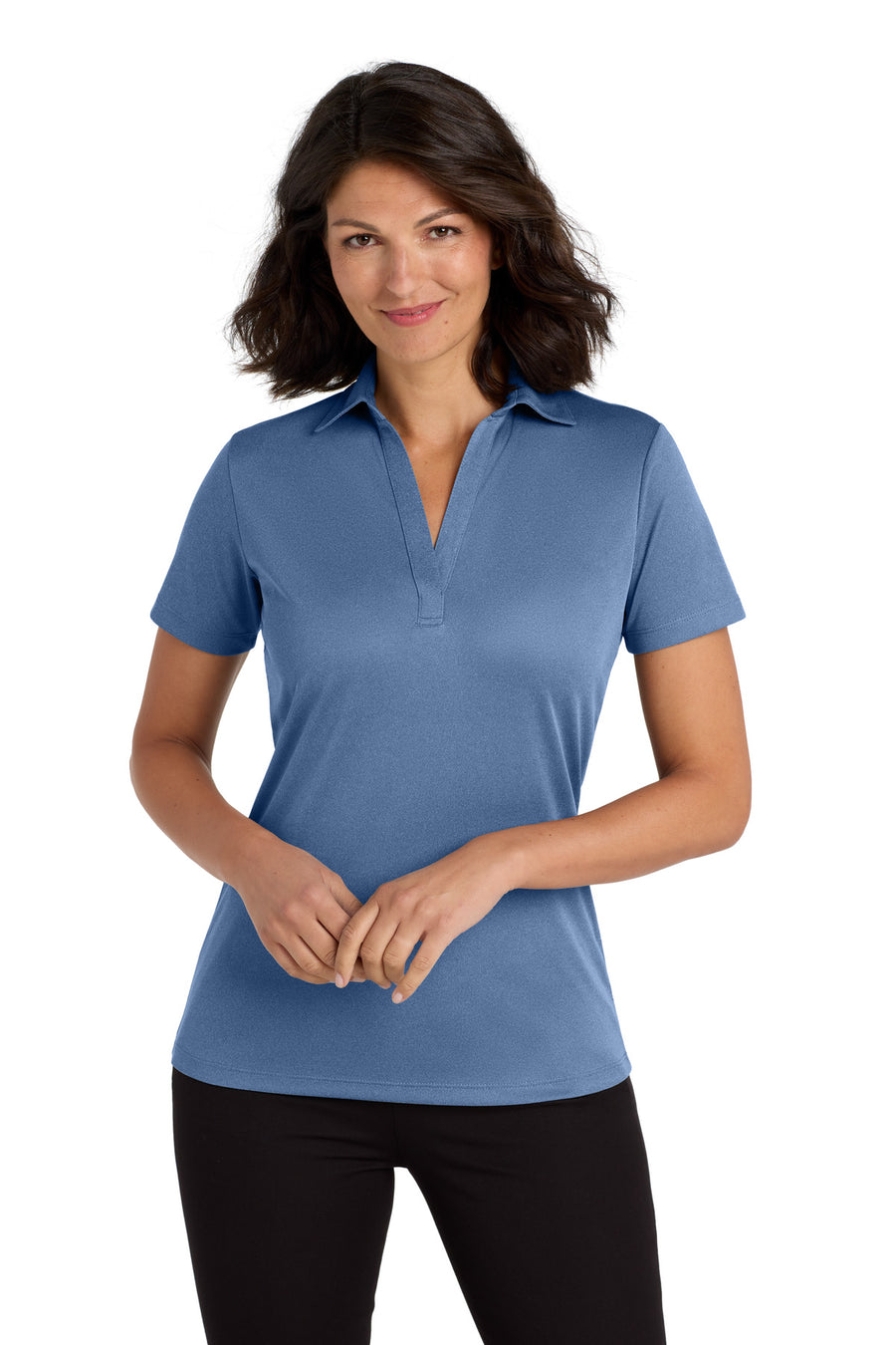 Port Authority ® Women's Heathered Silk Touch ® Performance Polo. LK542