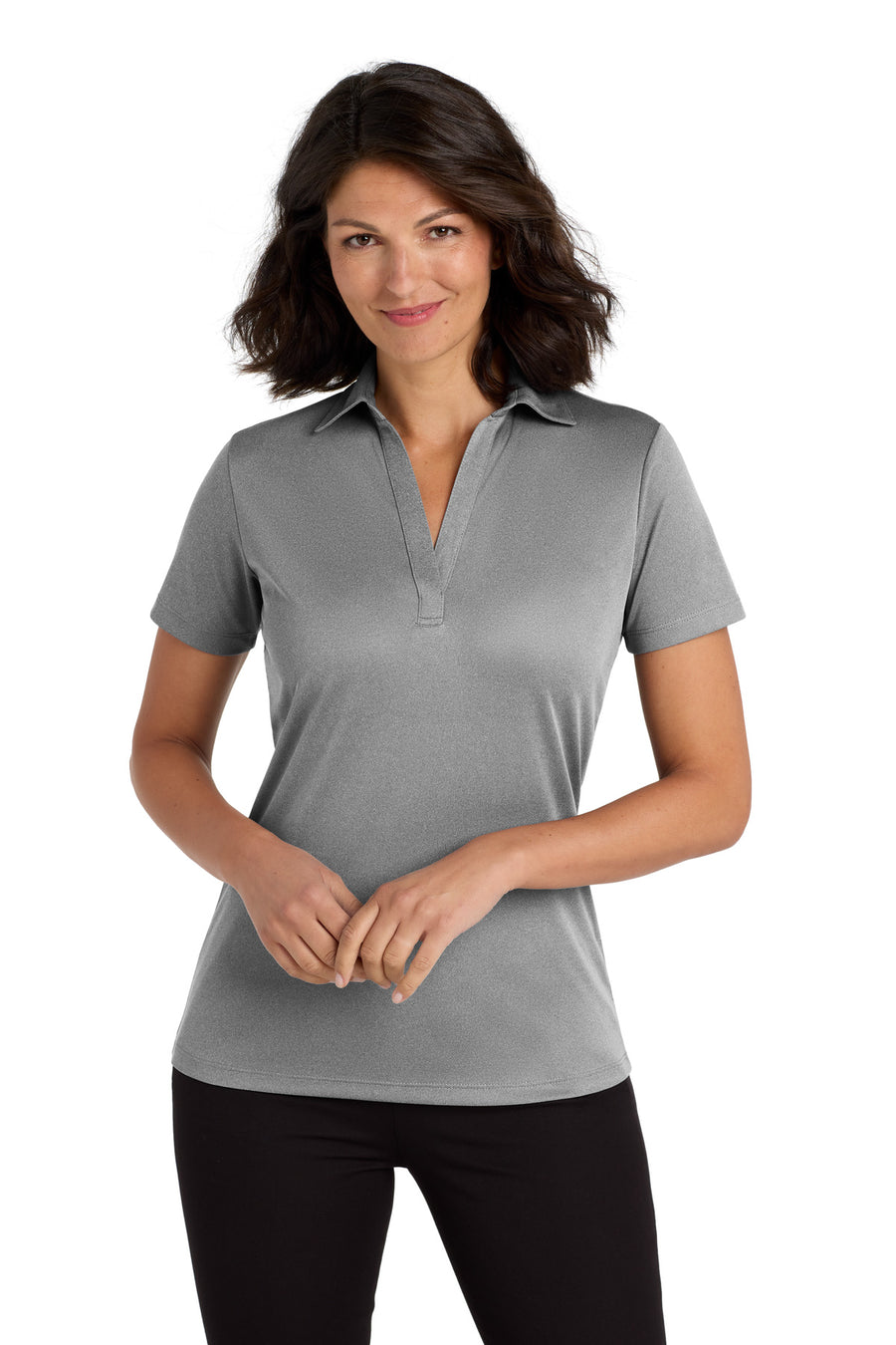 Port Authority ® Women's Heathered Silk Touch ® Performance Polo. LK542