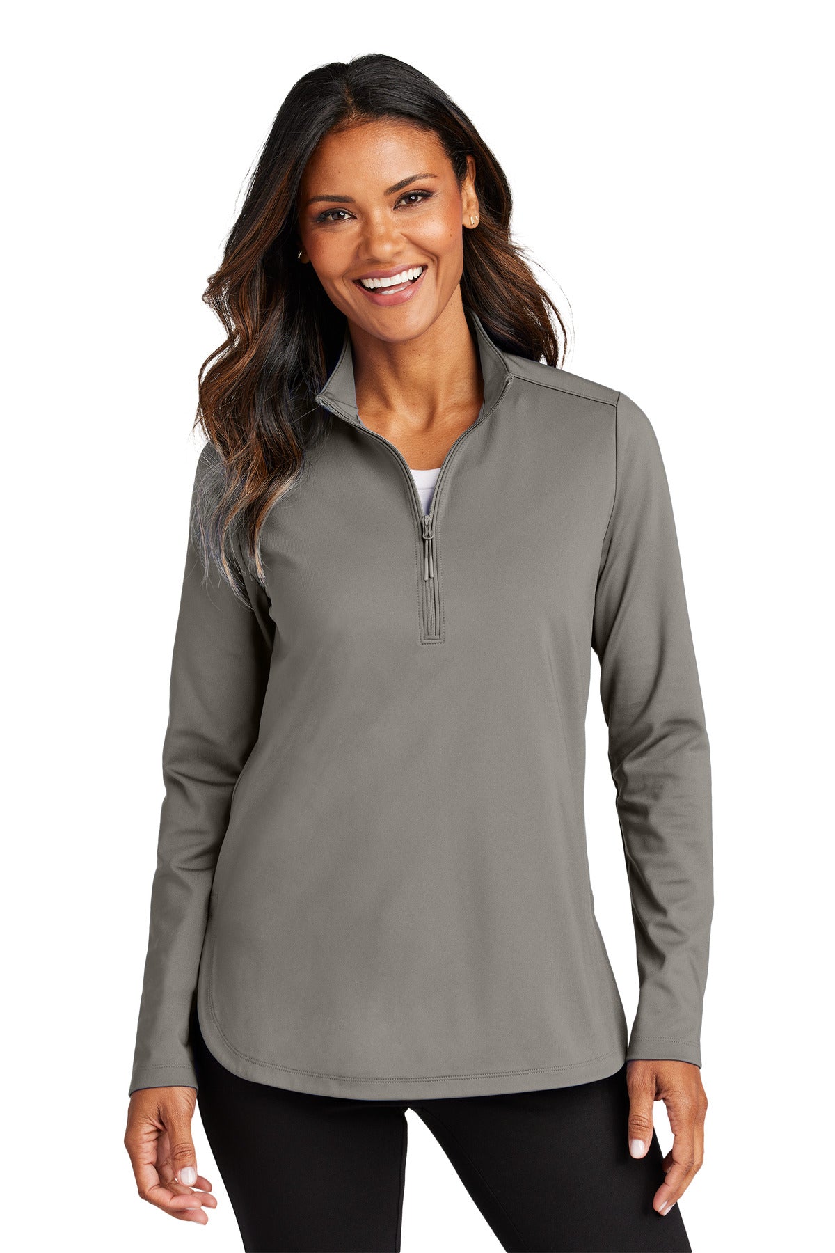 Port Authority® Women's C-FREE® Double Knit 1/4-Zip LK880 – SanMar