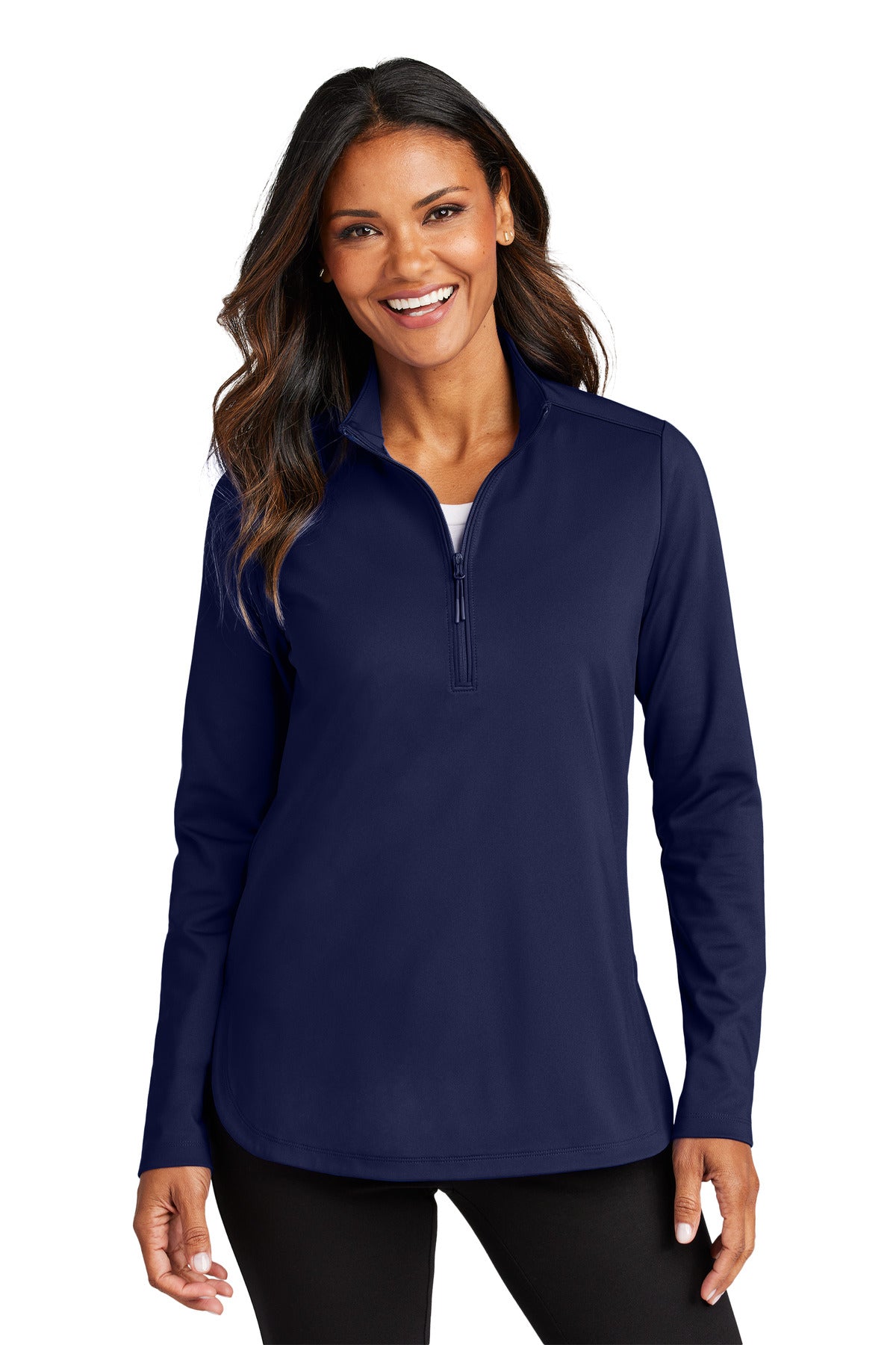 Port Authority® Women's C-FREE® Double Knit 1/4-Zip LK880 – SanMar