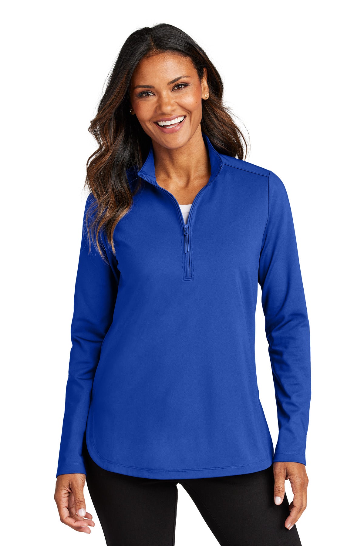 Port Authority® Women's C-FREE® Double Knit 1/4-Zip LK880 – SanMar
