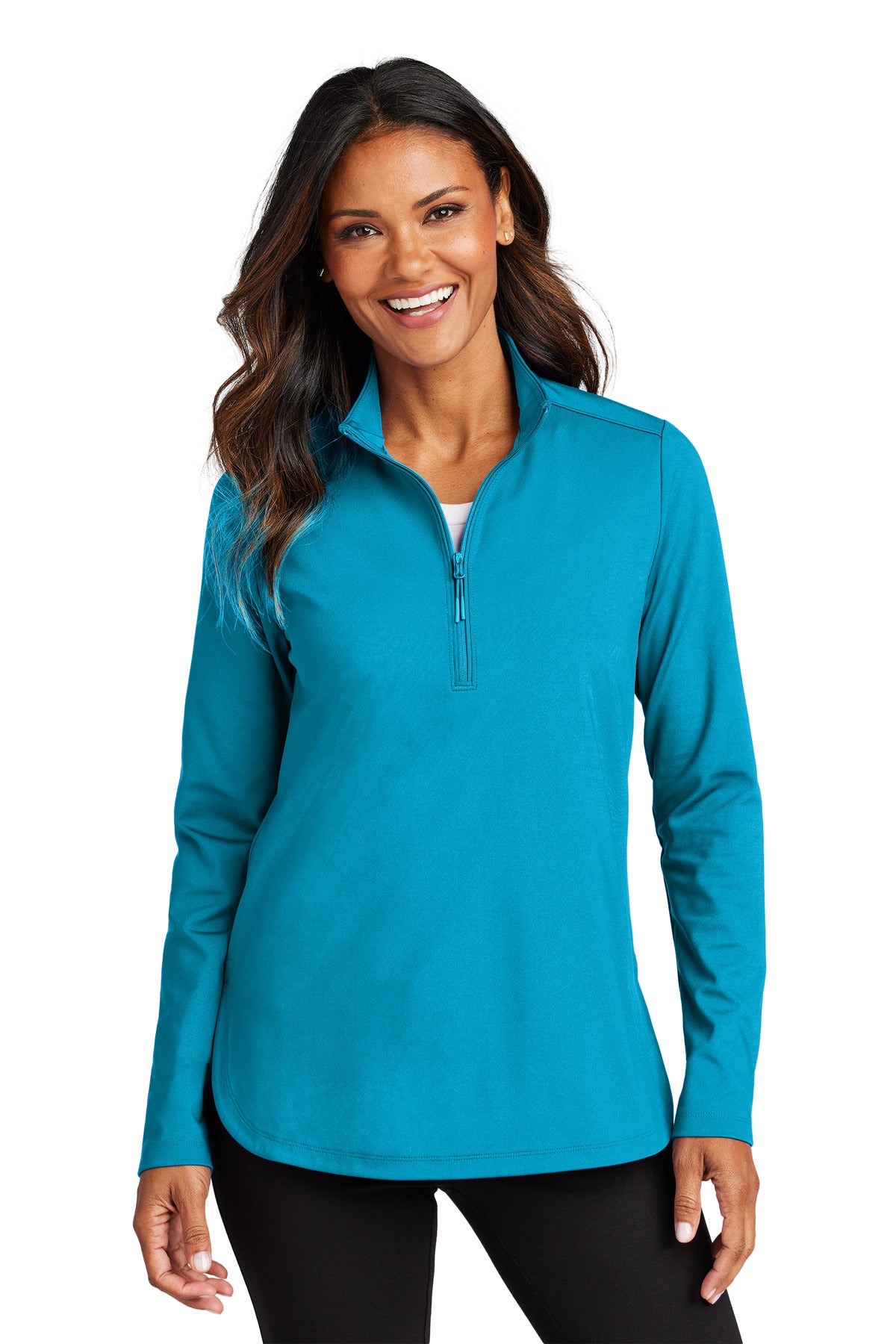 Port Authority® Women's C-FREE® Double Knit 1/4-Zip LK880 – SanMar