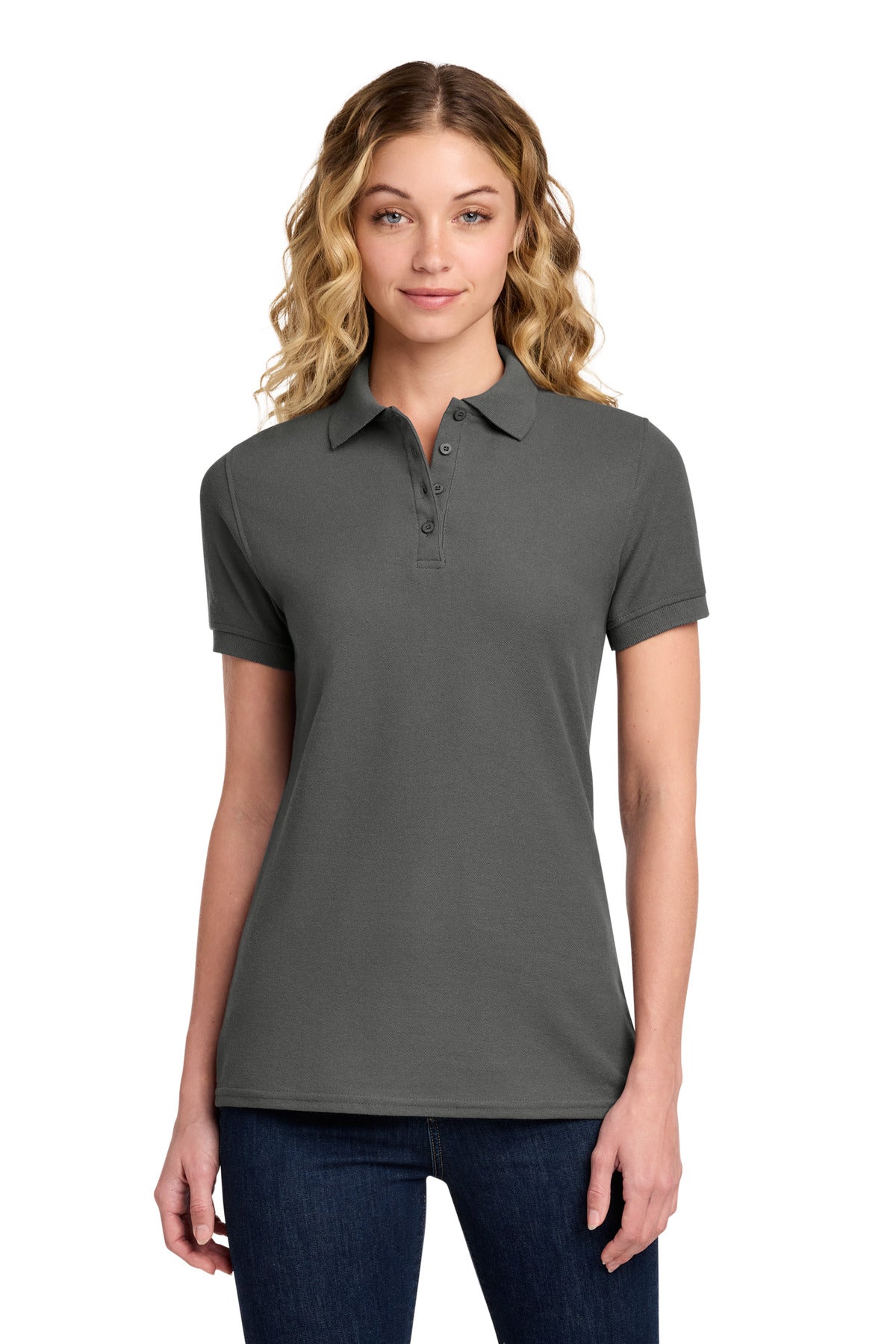 Port & Co™ Women's Core Blend Pique Polo. LKP155