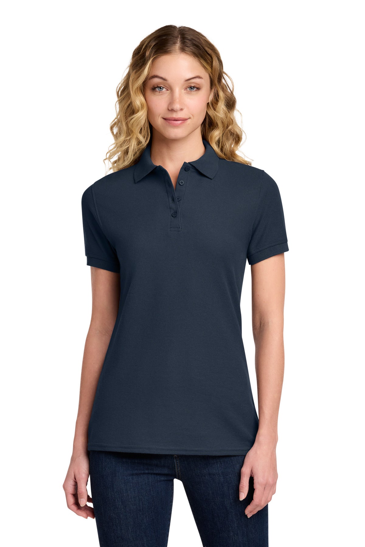 Port & Co™ Women's Core Blend Pique Polo. LKP155