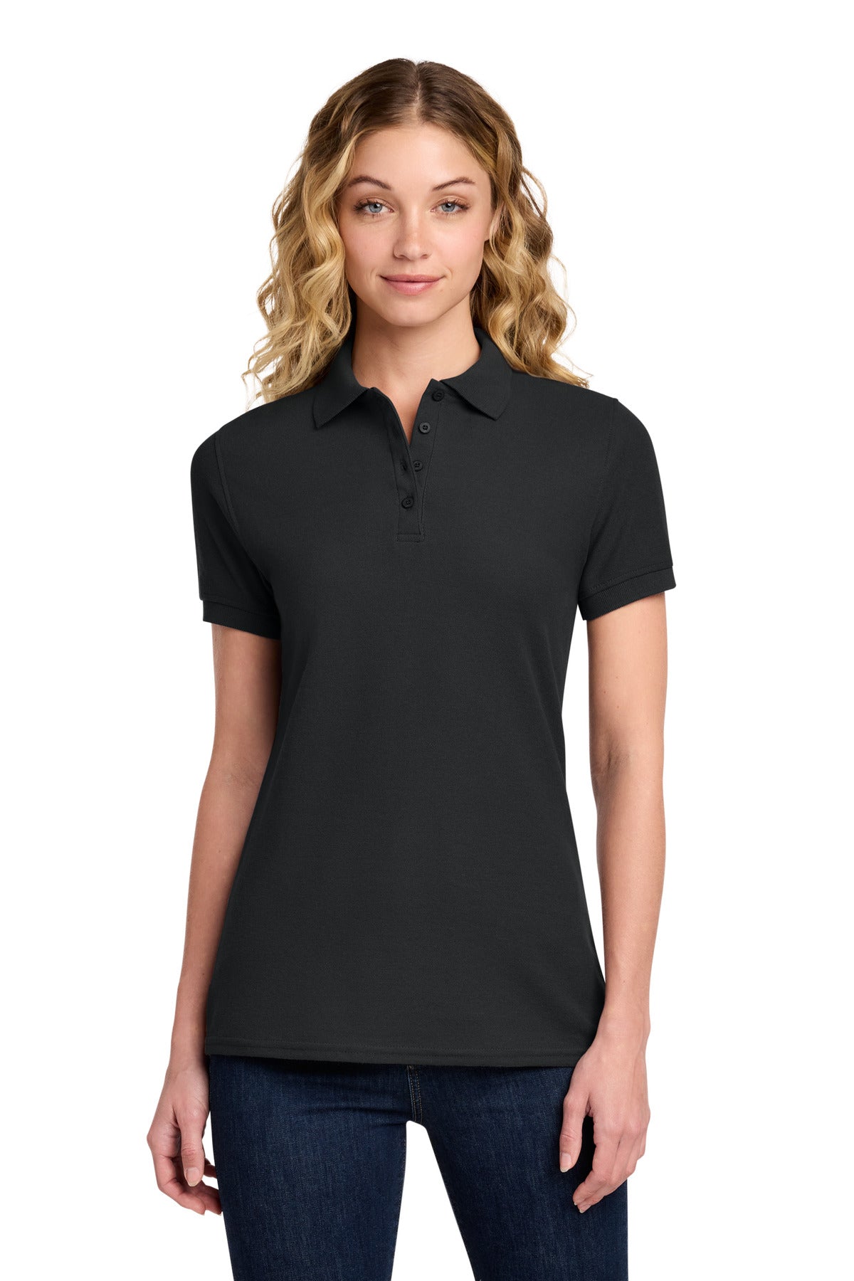 Port & Co™ Women's Core Blend Pique Polo. LKP155