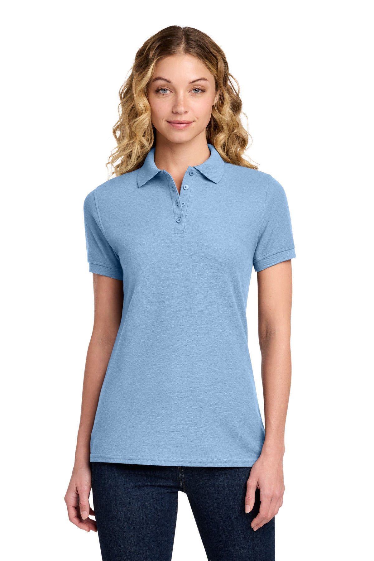 Port & Co™ Women's Core Blend Pique Polo. LKP155