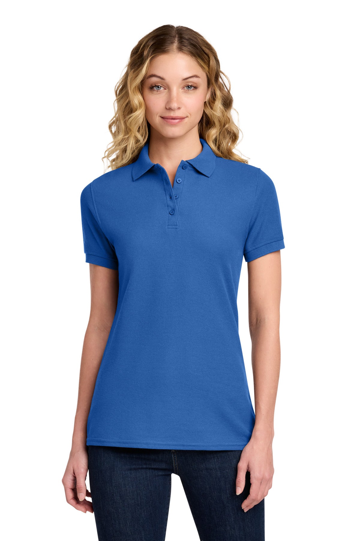 Port & Co™ Women's Core Blend Pique Polo. LKP155