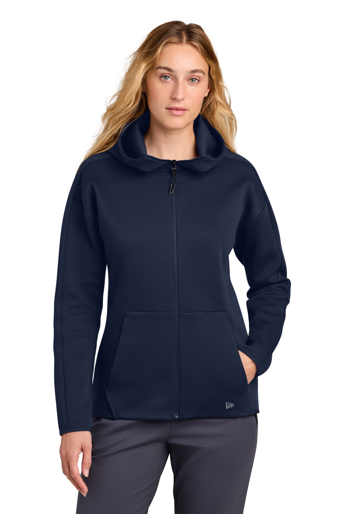 New Era® Women's Double Back Full-Zip Hoodie LNEA566
