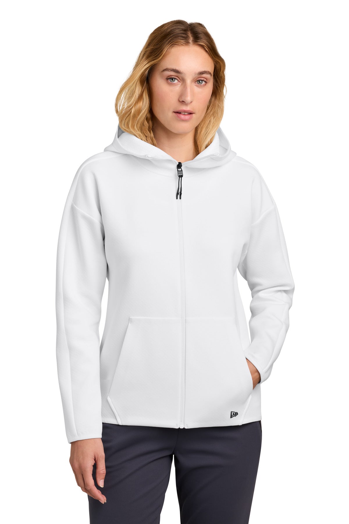 New Era® Women's Double Back Full-Zip Hoodie LNEA566
