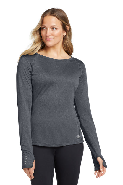 OGIO® Women's Long Sleeve Pulse Crew. LOE321