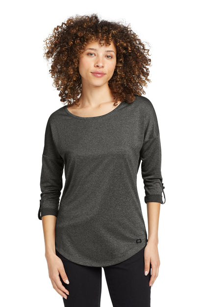 OGIO ® Women's Gravitate Scoop 3/4-Sleeve . LOG141