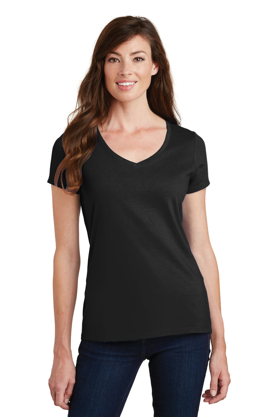 Port & Company® Women's Fan Favorite V-Neck Tee. LPC450V