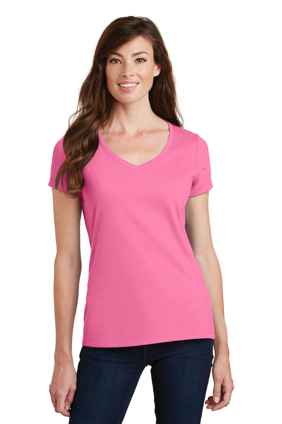 Port & Company® Women's Fan Favorite V-Neck Tee. LPC450V