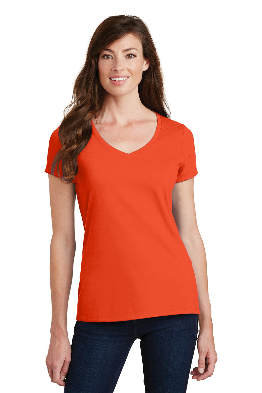 Port & Company® Women's Fan Favorite V-Neck Tee. LPC450V