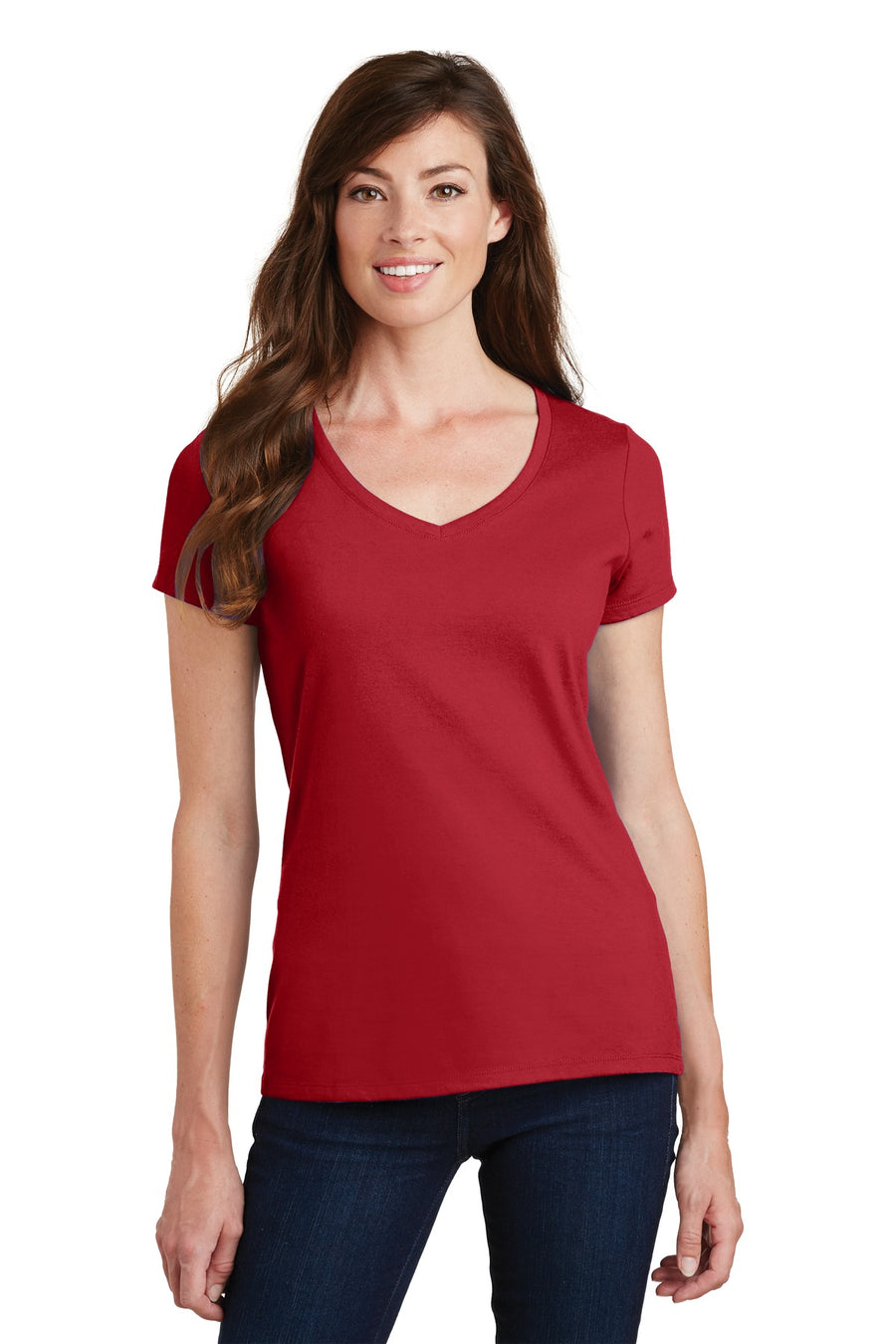 Port & Company® Women's Fan Favorite V-Neck Tee. LPC450V