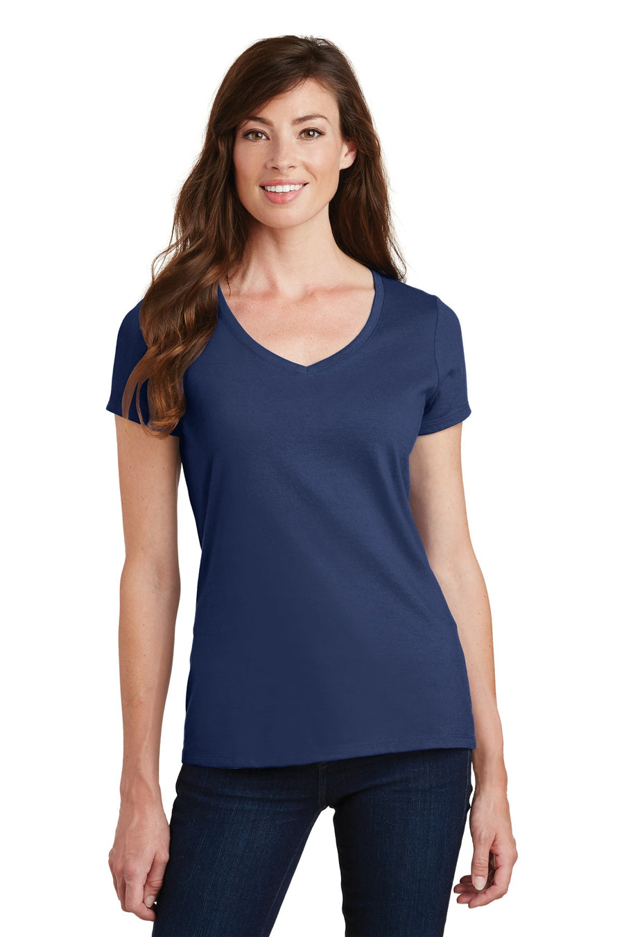 Port & Company® Women's Fan Favorite V-Neck Tee. LPC450V