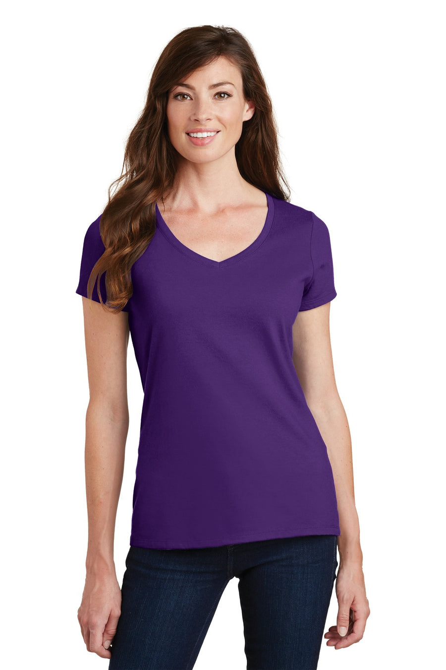 Port & Company® Women's Fan Favorite V-Neck Tee. LPC450V