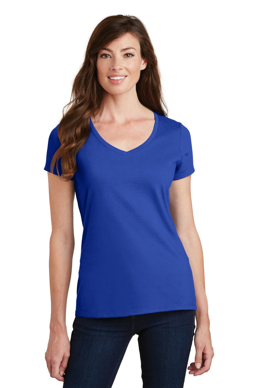 Port & Company® Women's Fan Favorite V-Neck Tee. LPC450V
