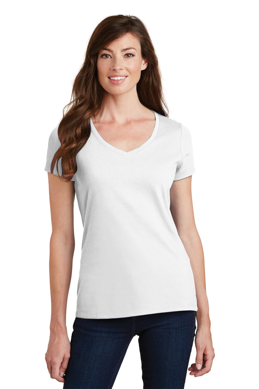 Port & Company® Women's Fan Favorite V-Neck Tee. LPC450V