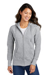 Port & Company® Women's Core Fleece Full-Zip Hooded Sweatshirt. LPC78ZH