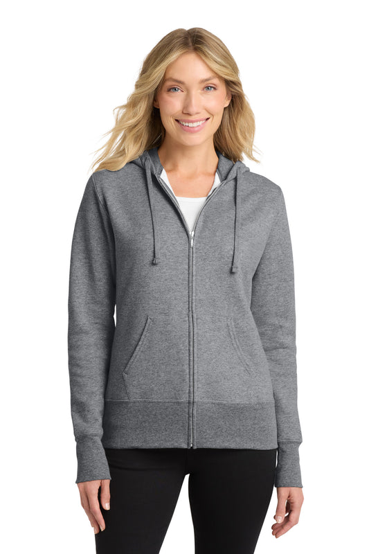 Port & Co™ Women's Core Fleece Full-Zip Hooded Sweatshirt. LPC78ZH