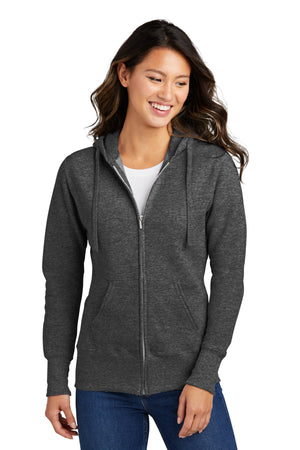 Port & Company® Women's Core Fleece Full-Zip Hooded Sweatshirt. LPC78ZH