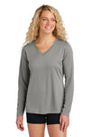 Sport-Tek® Women's Long Sleeve PosiCharge® Competitor® V-Neck Tee. LST353LS