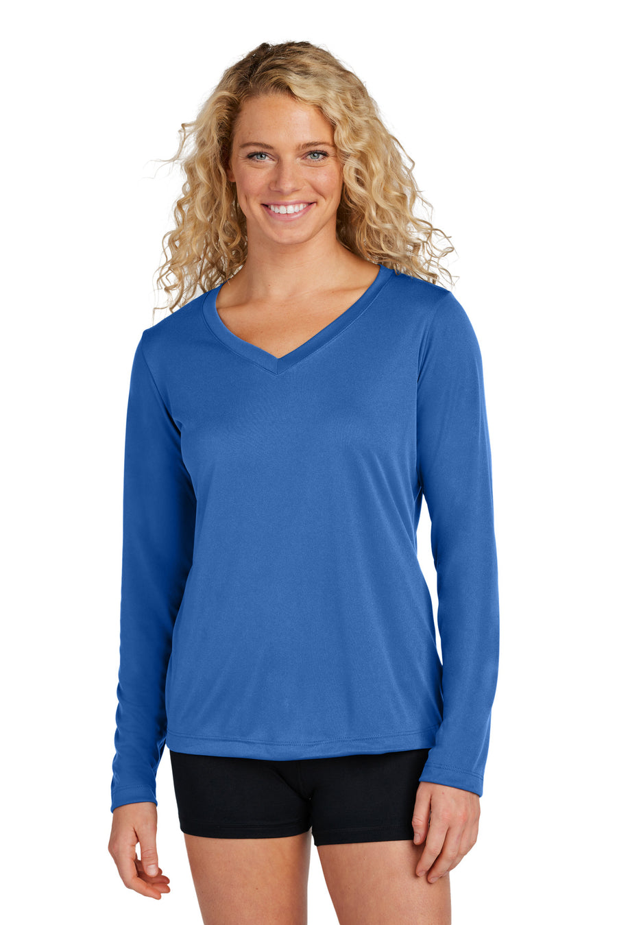Sport-Tek® Women's Long Sleeve PosiCharge® Competitor® V-Neck Tee. LST353LS