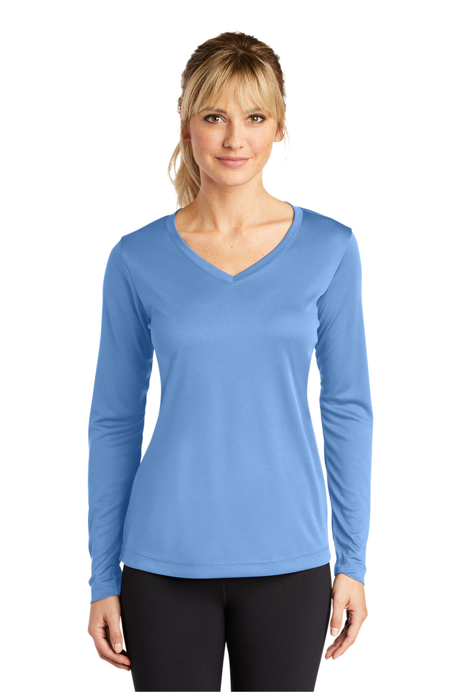 Sport-Tek® Women's Long Sleeve PosiCharge® Competitor® V-Neck Tee. LST353LS