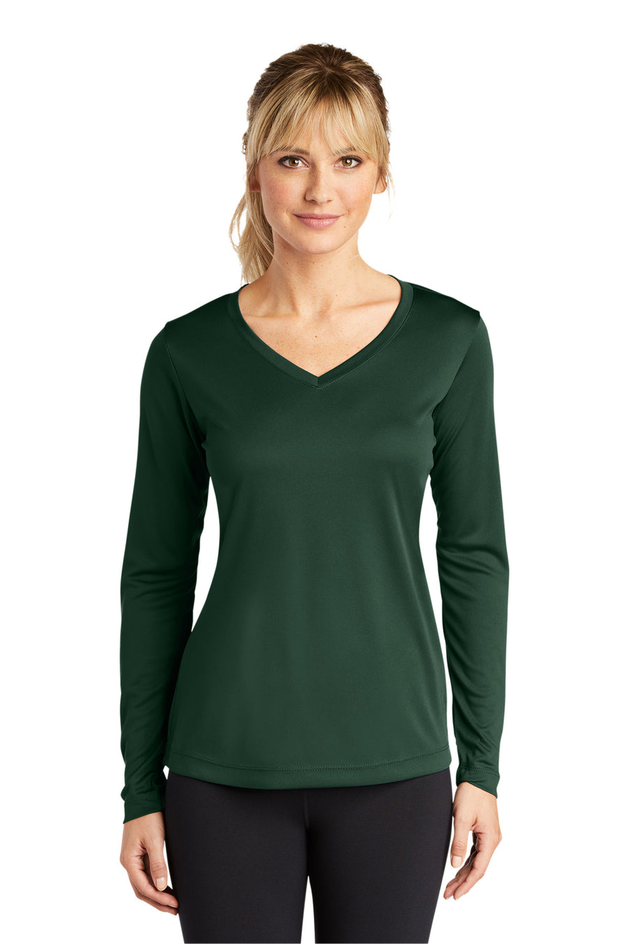 Sport-Tek® Women's Long Sleeve PosiCharge® Competitor® V-Neck Tee. LST353LS
