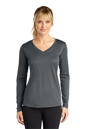 Sport-Tek® Women's Long Sleeve PosiCharge® Competitor® V-Neck Tee. LST353LS
