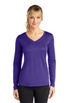 Sport-Tek® Women's Long Sleeve PosiCharge® Competitor® V-Neck Tee. LST353LS