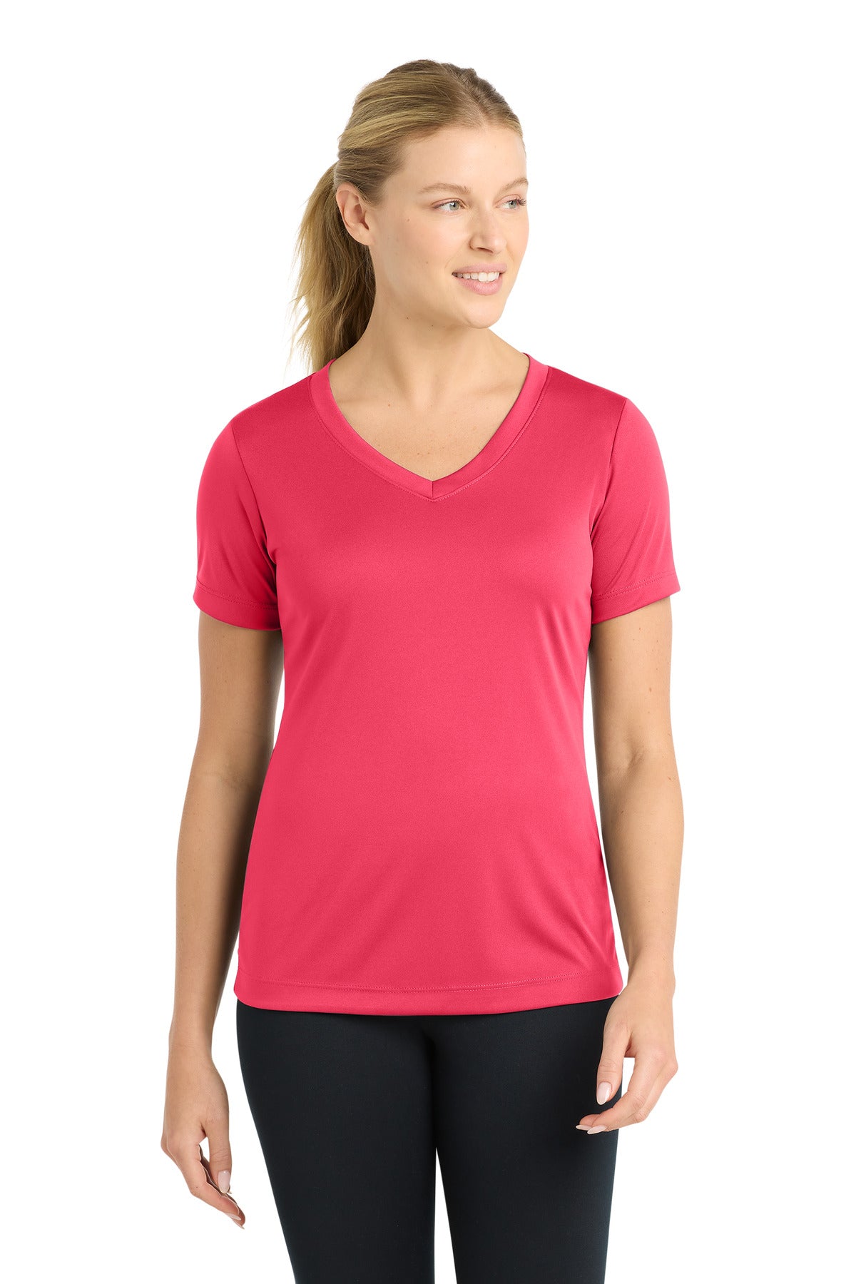 Sport-Tek® Women's PosiCharge® Competitor™ V-Neck Tee. LST353