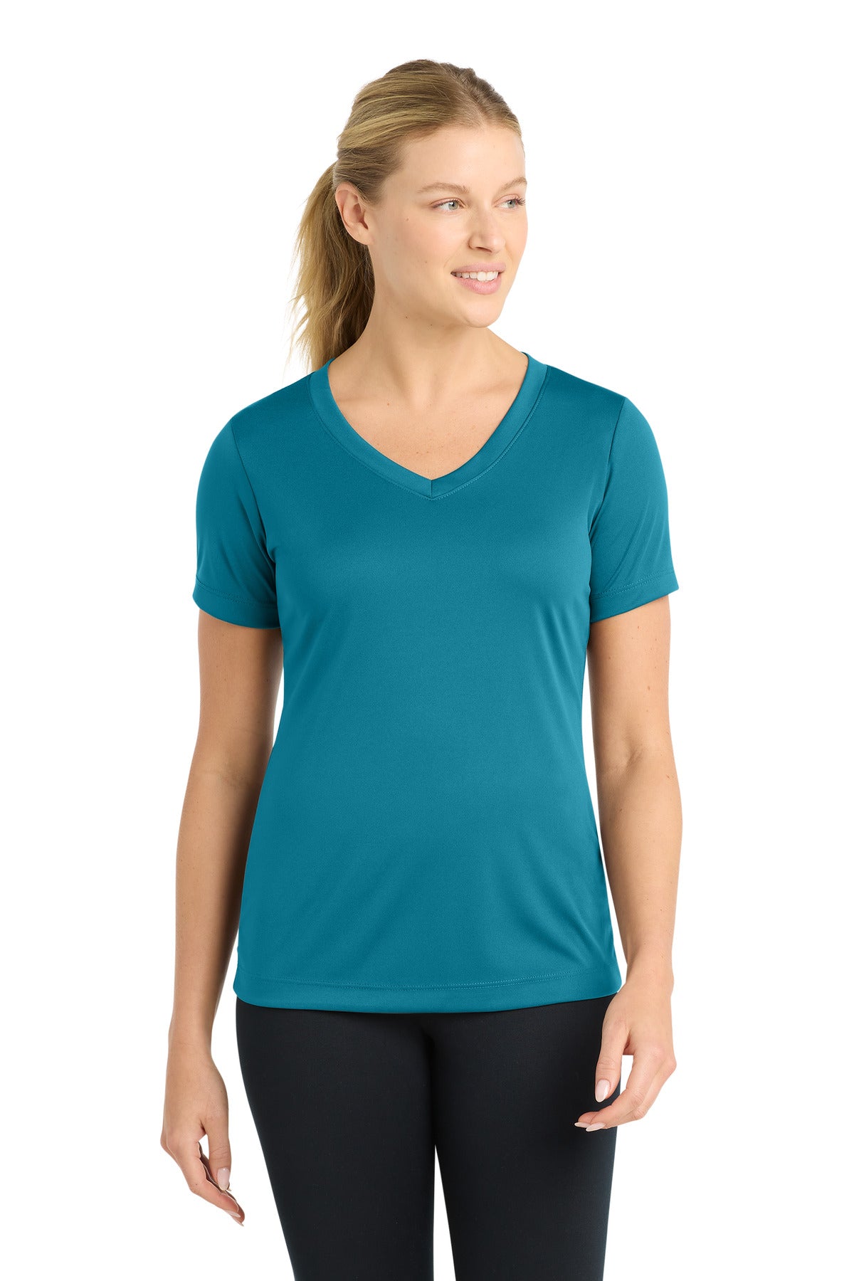 Sport-Tek® Women's PosiCharge® Competitor™ V-Neck Tee. LST353