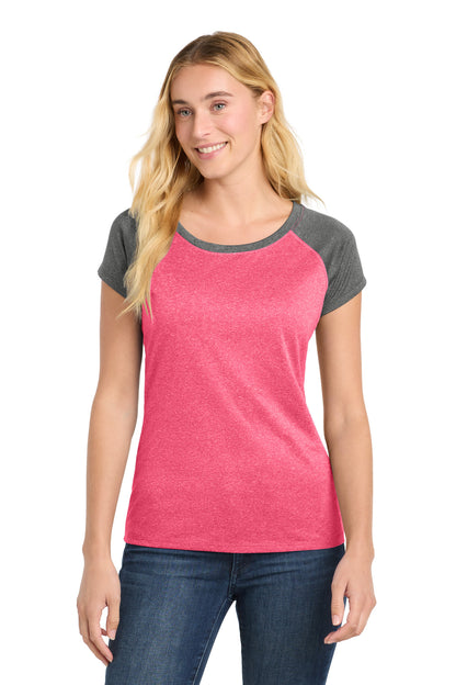 Sport-Tek ® Women's Heather-On-Heather Contender ™ Scoop Neck Tee. LST362