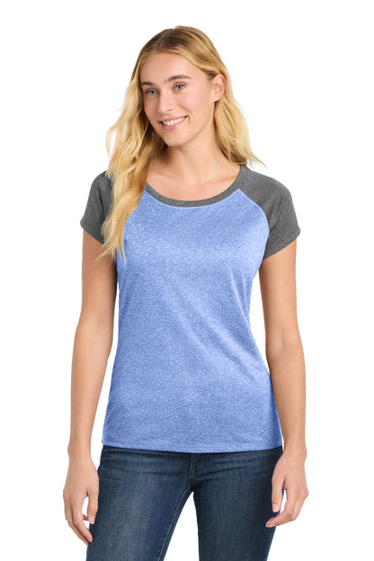 Sport-Tek ® Women's Heather-On-Heather Contender ™ Scoop Neck Tee. LST362